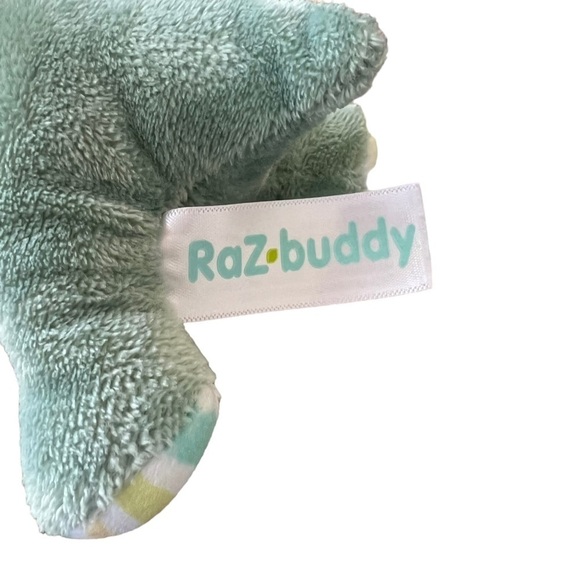 RaZbaby teether toy holder stuffed animal plush dragon - Picture 2 of 8